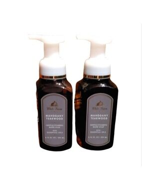 2 MAHOGANY TEAKWOOD GENTLE FOAMING HAND SOAPS
